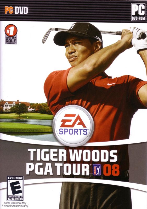 Tiger Woods PGA Tour 08 box art for Playstation 2